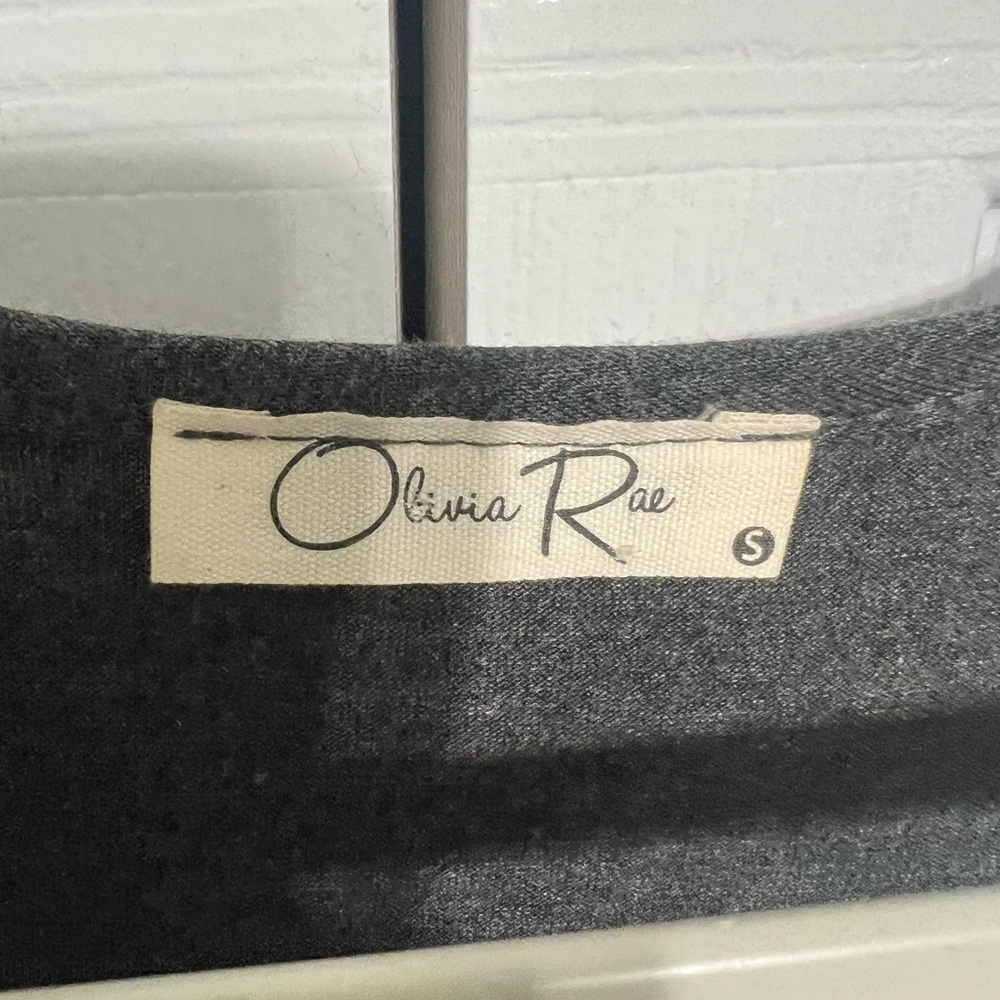 Olivia Rae dark gray Sleeveless Halter Midi Dress - Picture 2 of 3